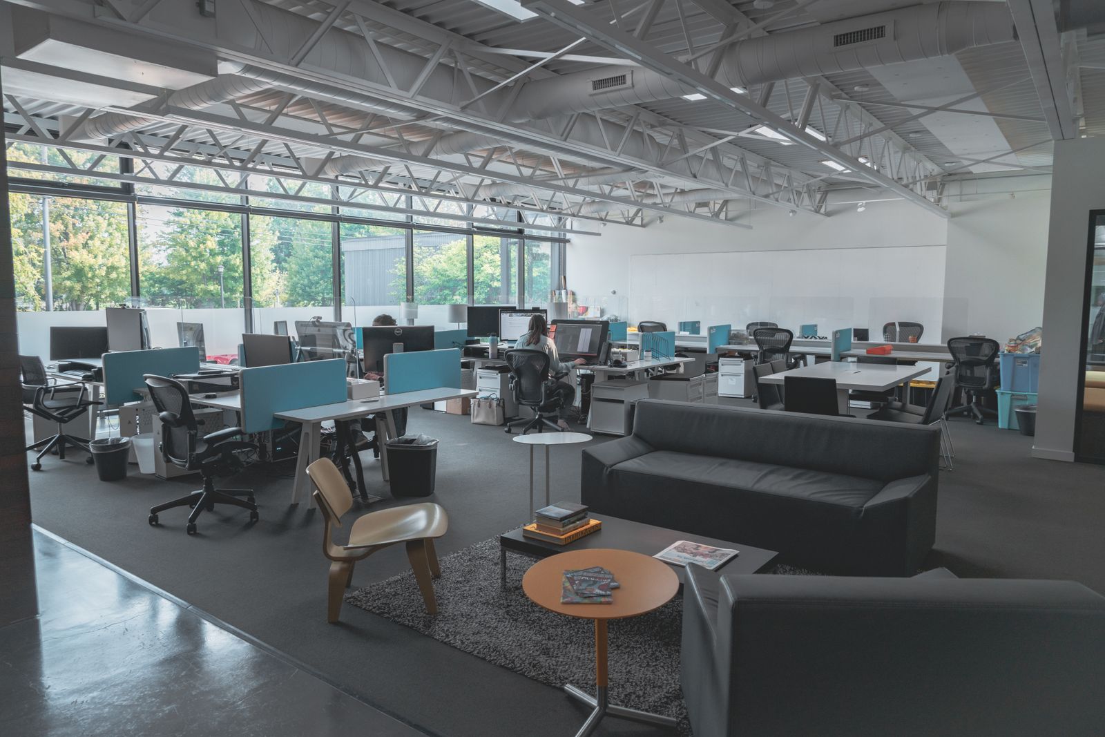 A modern studio workspace used to represent Weblytics' design and development process